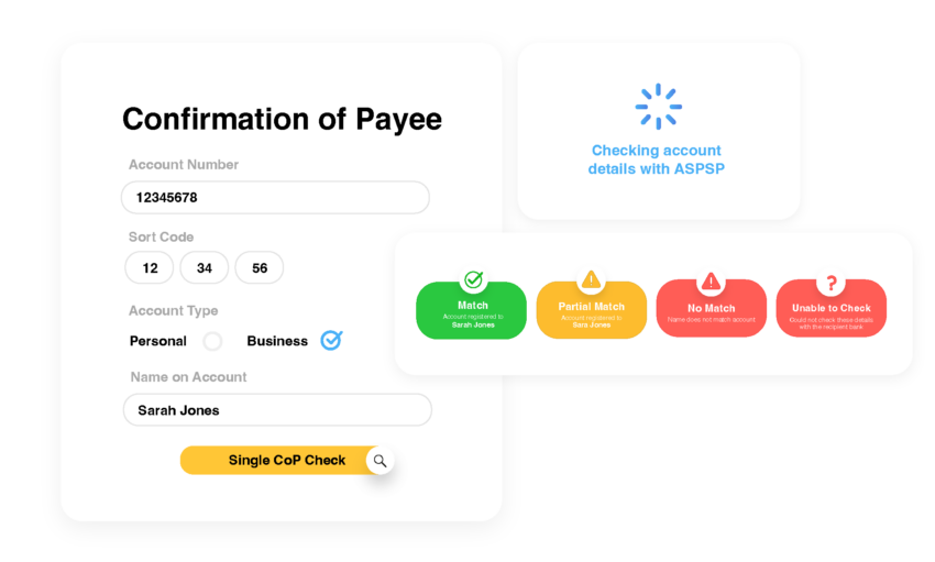 Confirmation of Payee software