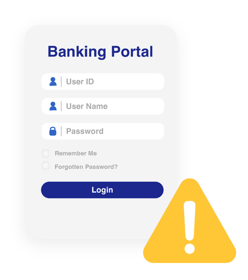 Manual banking portal login